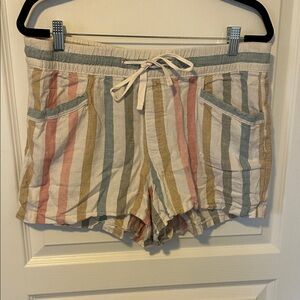 GAP Pastel Striped Women's Linen Shorts